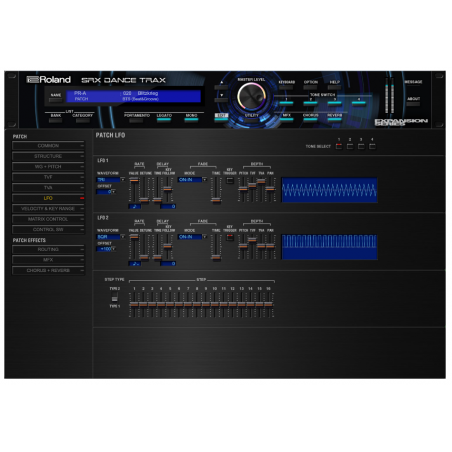 Logiciels instruments virtuels - Roland Cloud - SRX DANCE TRAX