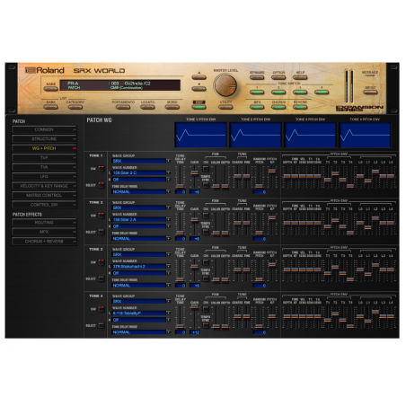 Logiciels instruments virtuels - Roland Cloud - SRX WORLD