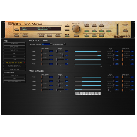 Logiciels instruments virtuels - Roland Cloud - SRX WORLD