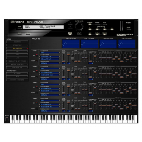 Logiciels instruments virtuels - Roland Cloud - SRX PIANO 1