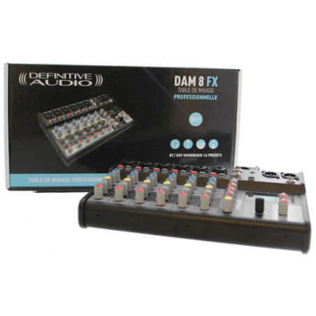 Consoles analogiques - Definitive Audio - DAM 8 FX