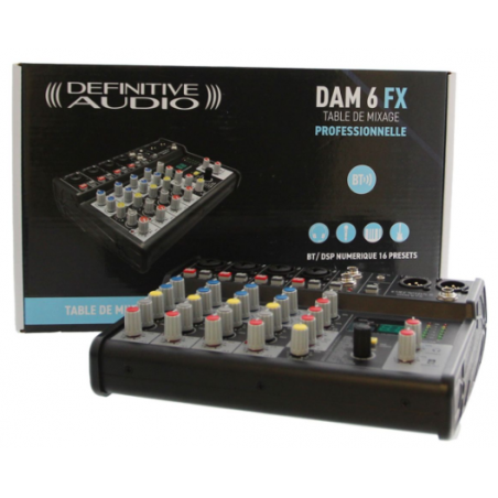 Consoles analogiques - Definitive Audio - DAM 6 FX