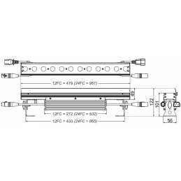 	Barres led RGB - BriteQ - LDP-COLORSTRIP 12FC