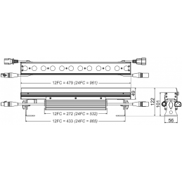 	Barres led RGB - BriteQ - LDP-COLORSTRIP 24FC