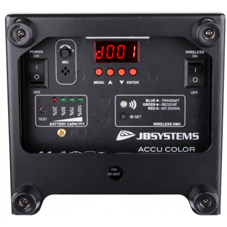 Projecteurs sur batteries - JB Systems - ACCU COLOR-BLACK