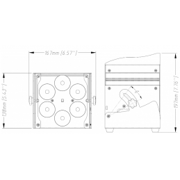 	Projecteurs sur batteries - JB Systems - ACCU COLOR-BLACK