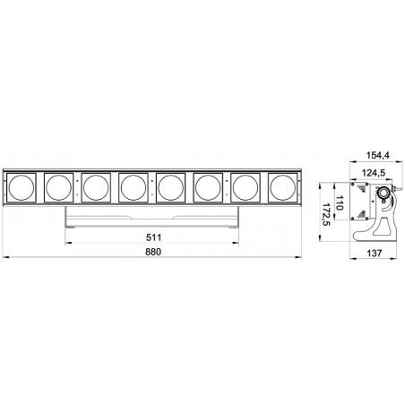 Barres led RGB - BriteQ - Powerpixel8-RGB