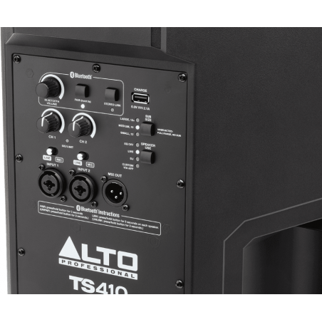 Enceintes amplifiées bluetooth - Alto Professionnal - TS410