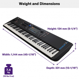 	Synthé numériques - Yamaha - MODX7 +