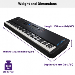 	Synthé numériques - Yamaha - MODX8 +