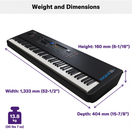 Synthé numériques - Yamaha - MODX8 +