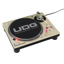 	Feutrines platines vinyles DJ - UDG - Slipmat Set Black / Silver...