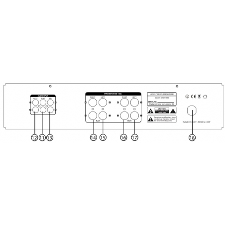 Amplis stéréo hifi - Madison - MAD1305BK