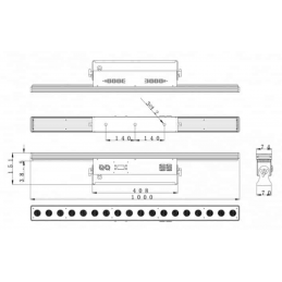 	Barres led RGB - Nicols - ASTER BAR 1810