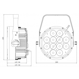 	Projecteurs PAR LED extérieur - Nicols - NOVA PAR 1810