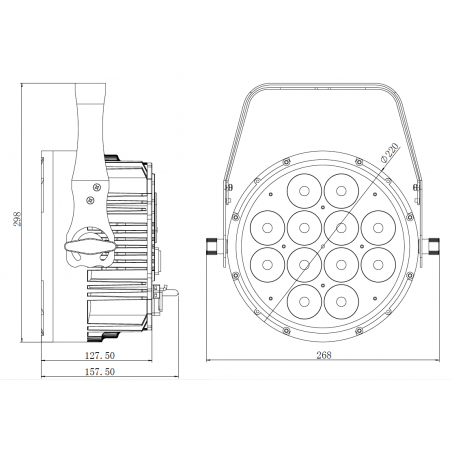 Projecteurs PAR LED extérieur - Nicols - NOVA PAR 1810