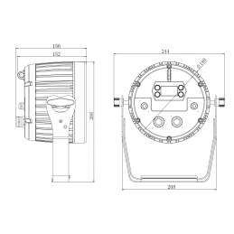 	Projecteurs PAR LED extérieur - Nicols - NOVA PAR 710