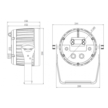 Projecteurs PAR LED extérieur - Nicols - NOVA PAR 710