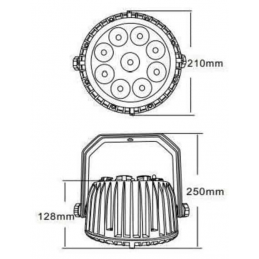 	Projecteurs sur batteries - Nicols - MOOVE PAR 908 IP