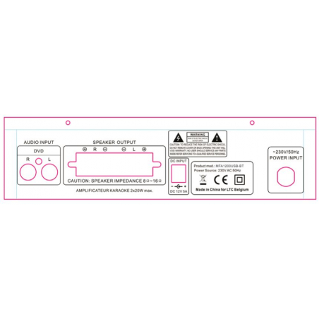 Systèmes karaoké complets - LTC - MFA1200USB-BT-BL