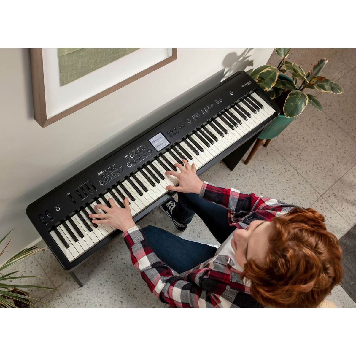 Roland FP-60X-BK piano numérique + stand + pédalier + banq
