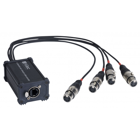 Câbles DMX éclairage XLR 5 points - Hilec - BOXRJ4XF5