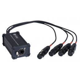 Câbles DMX éclairage XLR 3 points - Hilec - BOXRJ4F3