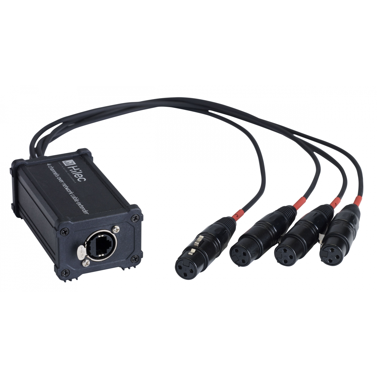 Câbles DMX éclairage XLR 3 points - Hilec - BOXRJ4XF3