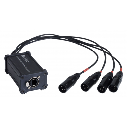 	Câbles DMX éclairage XLR 3 points - Hilec - BOXRJ4XM3