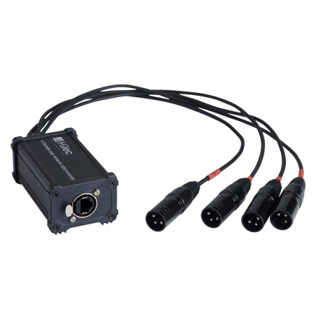 Câbles DMX éclairage XLR 3 points - Hilec - BOXRJ4XM3