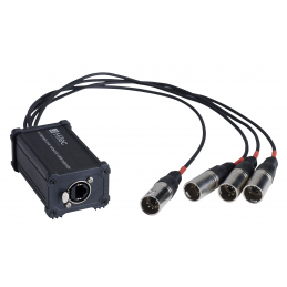 	Câbles DMX éclairage XLR 5 points - Hilec - BOXRJ4XM5