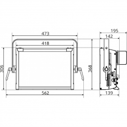 	Projecteurs théatre - BriteQ - BT-TVPANEL TW