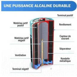 Pile 6LR61 - 9 Volts - Piles - Energyson