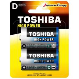 	Piles - Toshiba - Pile LR20 (Lot de 2)