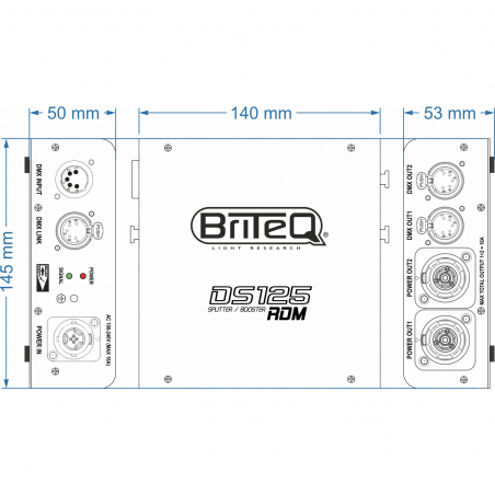 Splitters DMX - BriteQ - DS125-RDM