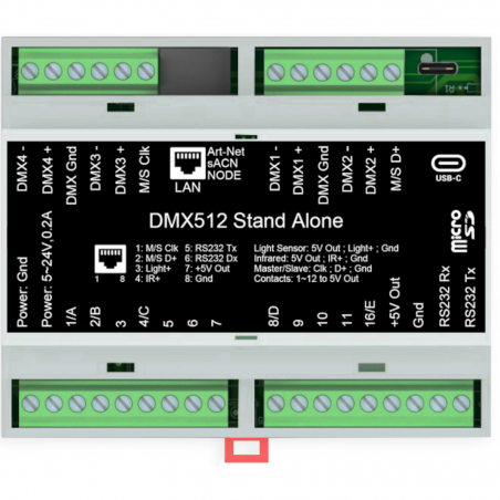 Logiciels DMX - AFX Light - DMX-RAIL-512