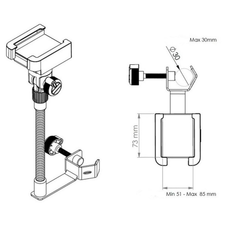 Stands Smartphones et tablettes - Quik Lok - SMS/001