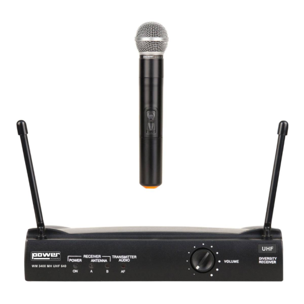 Micros chant sans fil - Power Acoustics - Sonorisation - WM 3400 MH UHF 640 Micros chant sans fil - Power Acoustics - Sonorisation - WM 3400 MH UHF 640