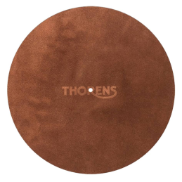 	Feutrines platines vinyles - Thorens - Feutrine cuir marron