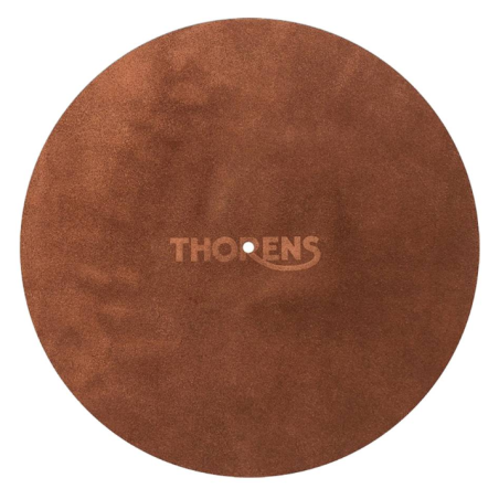 Feutrines platines vinyles - Thorens - Feutrine cuir marron