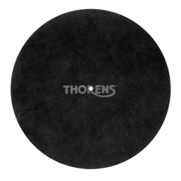 Feutrines platines vinyles - Thorens - Feutrine cuir noir