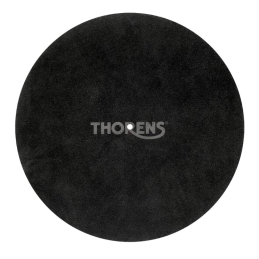 	Feutrines platines vinyles - Thorens - Feutrine cuir noir