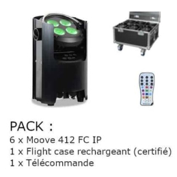 	Projecteurs sur batteries - Nicols - Pack MOOVE 412 FC IP FC6