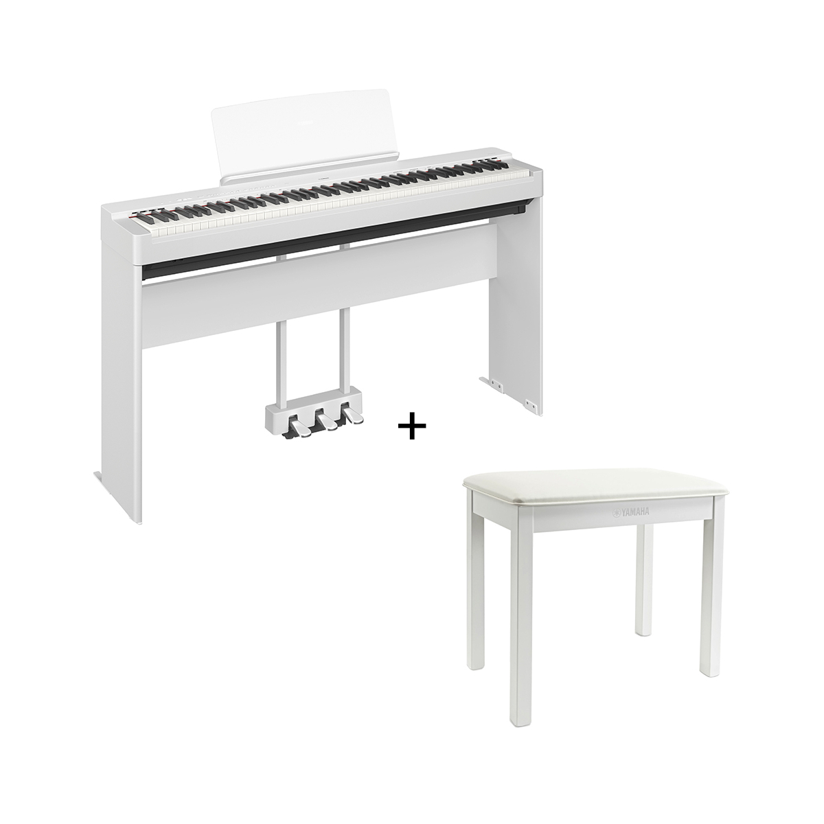 Packs Claviers et Synthé - Yamaha - Pack P-225 (Blanc) + Stand...