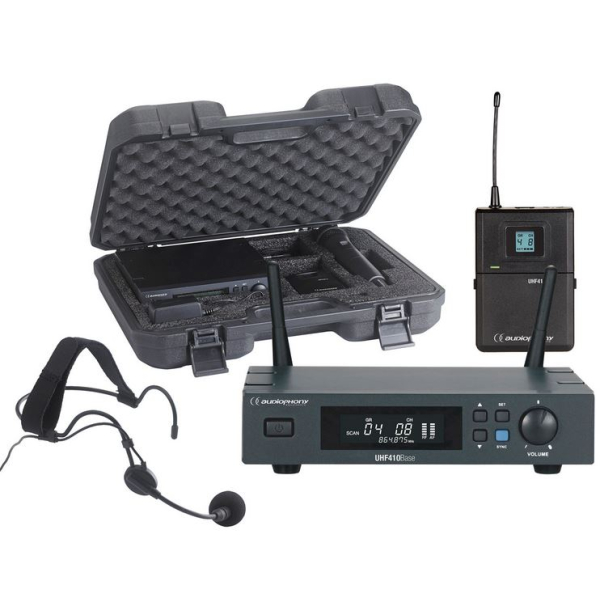 Micros serre-tête sans fil - Audiophony - PACK UHF410 HEAD F5