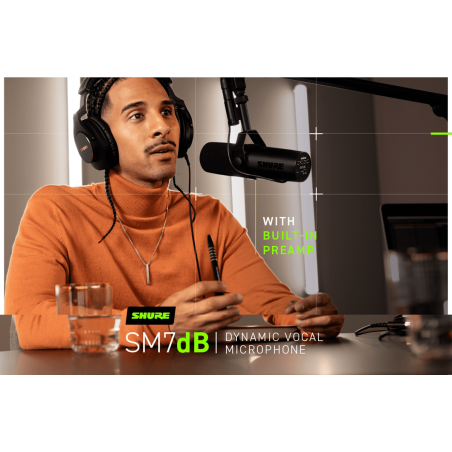 Micros Podcast et radio - Shure - SM7DB