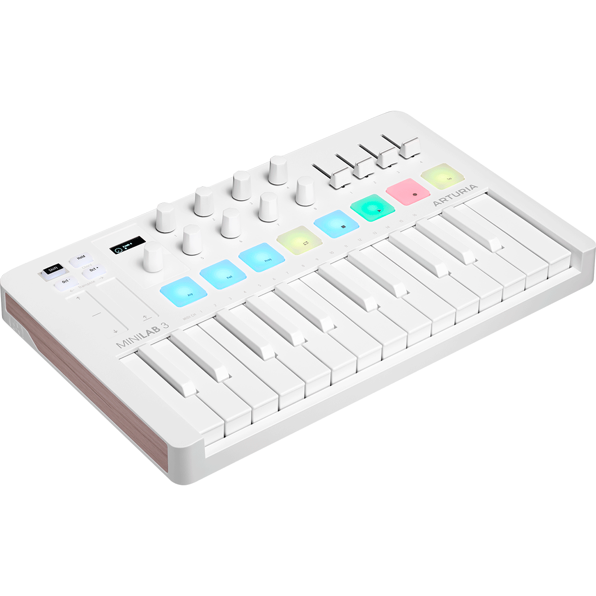 Clavier - Mini touches - USB 25 mini notes 8 pads et encodeurs, écran LED -  AKAI PROFESSIONAL