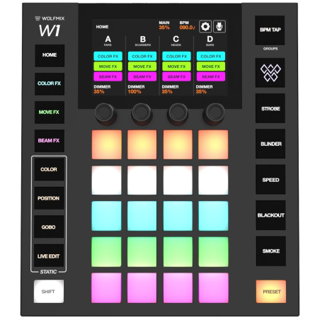 Contrôleurs DMX - Wolfmix - Pack Wolfmix W1 MK2 +...