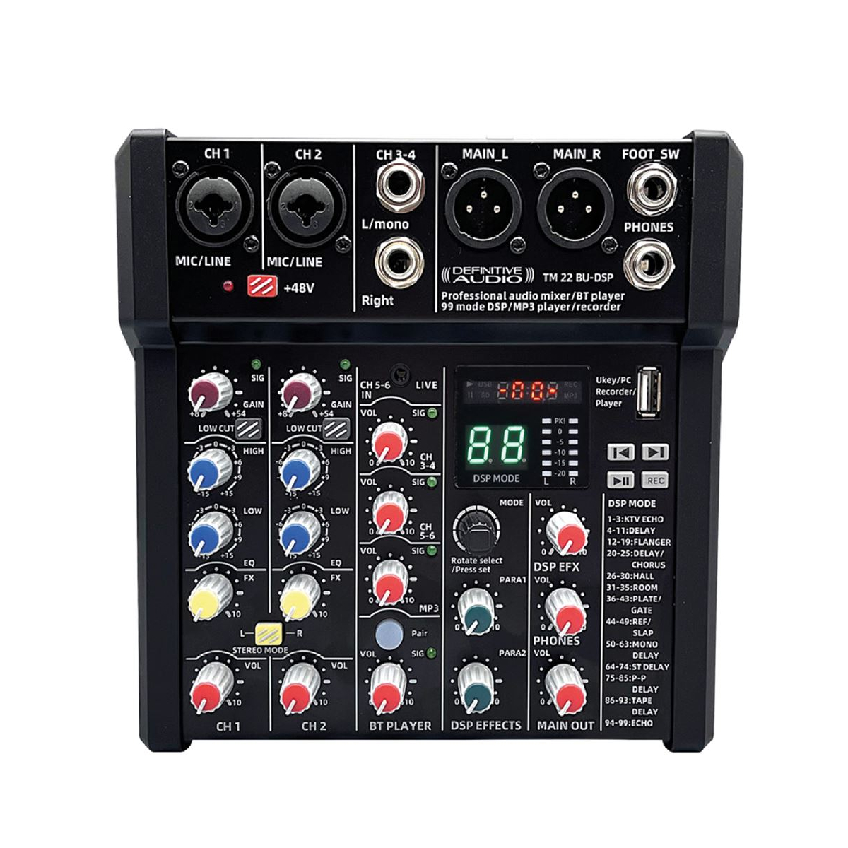 Consoles analogiques - Definitive Audio - TM 22 BU DSP