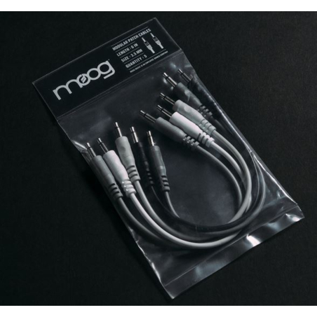 Câbles audio patch - Moog - SET 5 CABLES MINI JACK MONO...